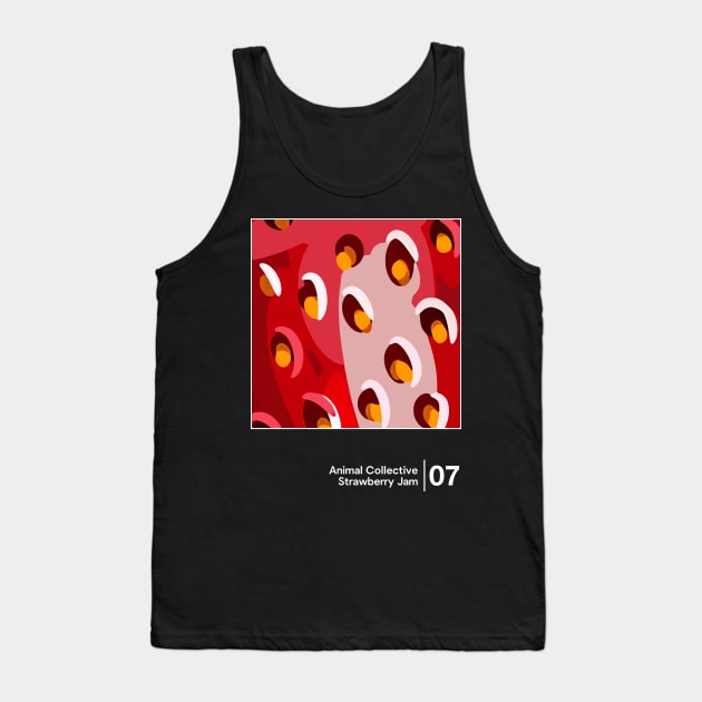 Strawberry Jam / Minimal Graphic Design Tribute Tank Top by saudade